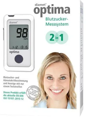 Obrázok produktu pre Diamet optima systém monitorovania glukózy v krvi 2v1 1 ks