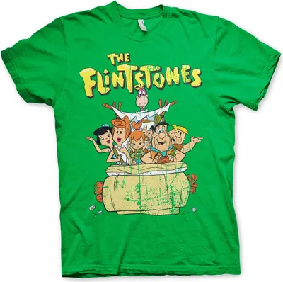 Produktbild von The Flintstones T-Shirt - X-Large - Green