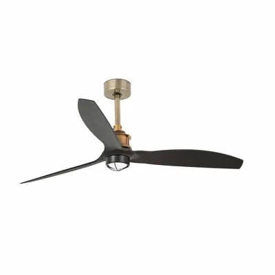 Obrázok produktu pre Stropný ventilátor JUST FAN M LED 16W 3000K oceľ starozlatá V:67.4cm Ø128cm