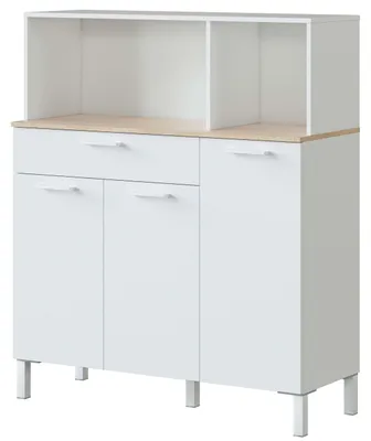 Produktbild von Habitdesign, Küchenschrank mit Mikrowellenfach – Anrichte für Esszimmer, Beistel