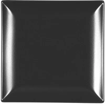 Produktbild von Schwarze Steingut-Teller Set 6 Stück 18x18cm