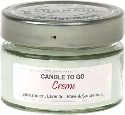 Image de Bougie à emporter « Crème »