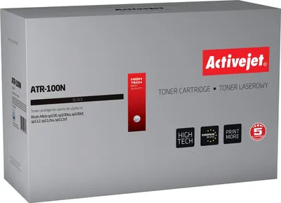 Produktbild von Activejet ATR-100N Tonerkartusche (Ersatz für Ricoh SP100 / SP112 / 407166; Höchste; 1200 seiten; schwarz), 1200 Seiten, Schwarz, 1 Stück(e)