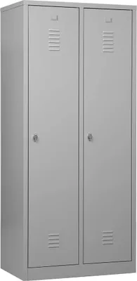 Produktbild von Gürkan Spind lichtgrau 104051, 2 Schließfächer 80,0 x 50,0 x 180,0 cm