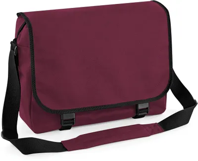 Immagine prodotto di BagBase BG21 | Borsa messenger a tracolla | 38 x 30 x 12 cm - Colore: Borgogna - Dimensioni: 38 x 30 x 12 cm