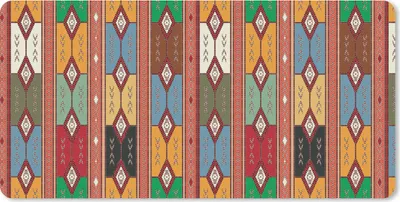 Produktbild von MuchoWow® Schreibtischunterlage Geometrie - Muster - Südamerika 80x40 cm - XXL Mauspad - Gaming Mauspad