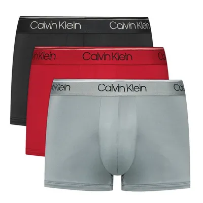 Produktbild von Calvin Klein Boxershorts Microfaser Schwarz/Rot/Grau Größe L