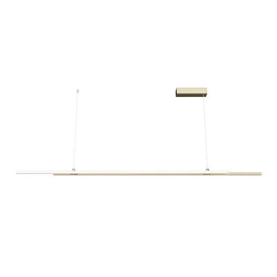 Zdjęcie produktu dla Lampa wisząca LED, mosiądz, aluminium, wys. 120 cm