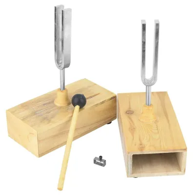 Produktbild von Stimmgabel-Set mit Holzresonanzkasten