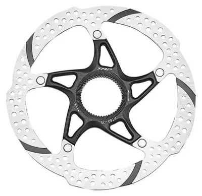 Productafbeelding van TRP TR-25 remschijf, diameter 140 mm, Centerlock - roestvrij staal met aluminium bevestigingsplaat