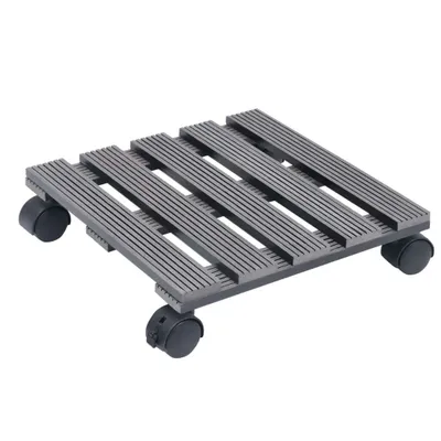 Image de vidaXL Rouleau pour plantes 4 pcs. Gris 30x30x7,5 cm WPC