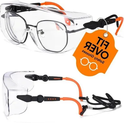 Produktbild von Schutzbrille Arbeitsbrille Baustellenbrille Seitenbeschutzung SG009 Sicherheitsbrille