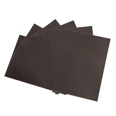 Produktbild von ZADAWERK Magnetfolie - 1,2 mm - DIN A4 - 6 Stück - selbstklebend, magnetisch - schwarz - Kühlschrankmagnete basteln – dekorieren sortieren und ordnen