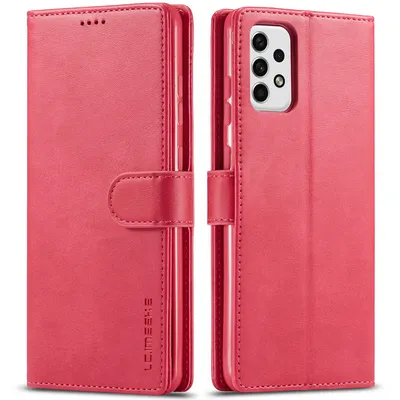 Obrázek produktu pro Pouzdro pro Samsung Galaxy A23, kožené flipové pouzdro s magnetickým uzávěrem a stojánkem, ochranné pouzdro Růžový