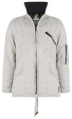 Productafbeelding van Gebreide Wollen Cardigan met Kraag voor Heren