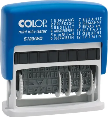 Obrázok produktu pre COLOP Wortbandstempel Mini Dater S120/WD, mit Datum