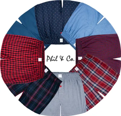 Produktbild von Phil & Co. Berlin Herren Boxer Desortierter Mix 6-Pack, mixed - Größe L