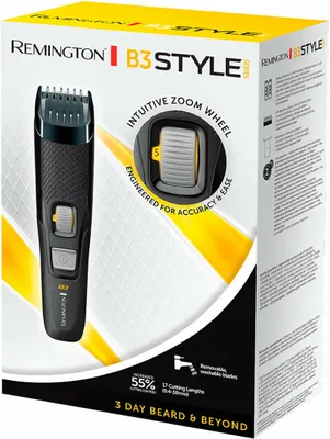 Immagine prodotto di Remington MB3000 Regolabarba con Lame Rimovibili Nero Grigio