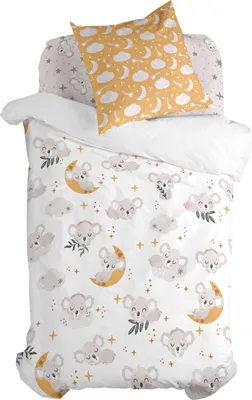 Produktbild von Baby koala Bettbezug set 2 teiliges  135 x 200 cm 100% Baumwolle Hergestellt in Europa