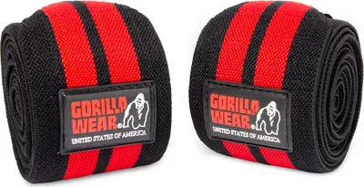 Obrázok produktu pre Ortézy na kolená Gorilla Wear - čierna/červená - 250 cm