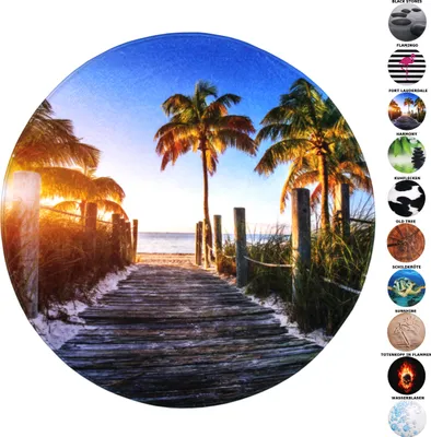 Produktbild von SANILO® Kúpeľňová rohož okrúhla Fort Lauderdale Ø 80 cm