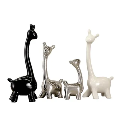 Produktbild von Giraffen Dekofigur,Giraffen Figur, korationsobjekt aus Keramik, moderne Wohnaccessoires,christmas ornaments,geeignet für verschiedene Festgeschenke