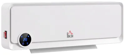 Produktbild von Heizlüfter zur Wandmontage 2000W mit Fernbedienung, 3 Betriebsmodi, LED-Display 12h Timer