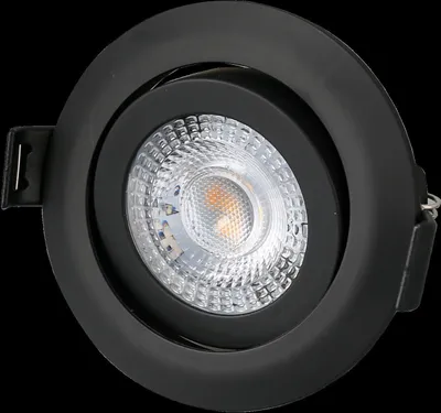 Produktbild von LED Einbauleuchte "Etnar" 5W 930 (Warmweiß) + 940 (Weiß) + 965 (Tageslicht) Schwarz dimmbar