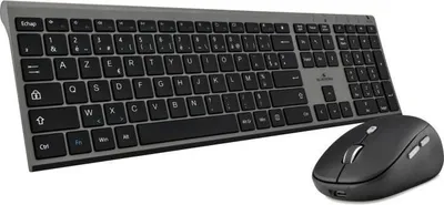 Produktbild von Tastatur und Maus Set BLUESTORK GRAPHEME, Kabellos, Leise, Wiederaufladbar, Schwarz