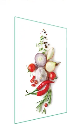 Produktbild von Herdabdeckplatte 35x52 Glaskeramikkochfeld Abdeckung Spritzschutz Glasplatte Deko Schneidebrett Gemüse Küche