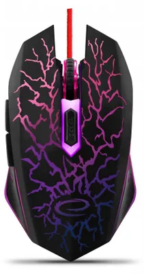Produktbild von Gaming-Maus für Gamer, optisch, USB, mehrfarbige LED-Beleuchtung Esperanza