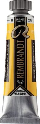 Zdjęcie produktu dla Tubka farby olejnej Rembrandt 15 ml Kadmowa żółcień medium 271