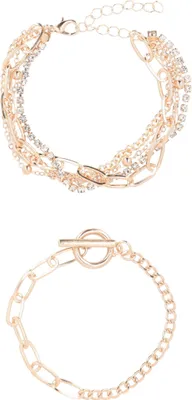Image de joella ensemble de bracelets pour femmes - or, taille unique