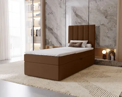 Obrázok produktu pre Hotelová jednolôžková posteľ 80x200 GRETNA - hnedá