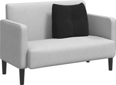 Produktbild von Rücken Kissen Schwarz 60 x 24 x 50 cm Samt