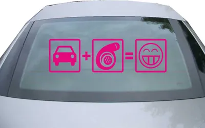 Produktbild von Indigos UG - Aufkleber Heckscheibe & Motorklappe DE2034 - pink - 600x171 mm - Turbo Boost - Auto Scheiben Fenster Heckklappe Tuning Racing JDM - Die cut
