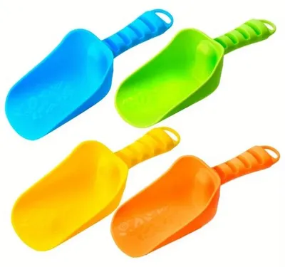 Produktbild von Sandspielzeug - Sandschaufeln - 4-teiliges Set - Bunt - Reisegröße - Outdoor-Spiel - Buddelspaß - Sommergeschenk