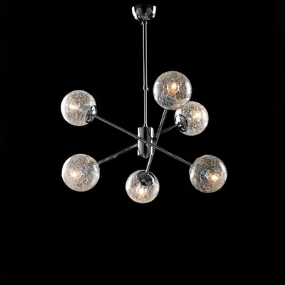 Produktbild von Tresor Modern Kronleuchter Chrom 6 Lichter E14