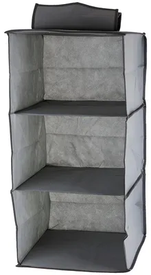 Obrázek produktu pro Verk 01325 Závěsný organizér s 3 přihrádkami 30x30x60cm šedá