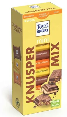 Produktbild von Ritter Sport mini Knusper Mix 9er
