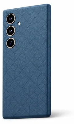Obrázok produktu pre Puzdro na zadnú stranu Samsung Galaxy S26 Plus 5G s reliéfnym mriežkovým vzorom, modré