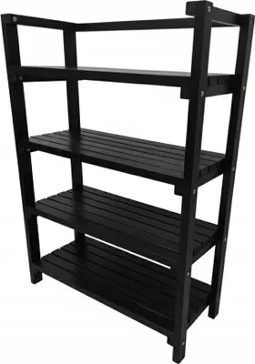 Produktbild von HolzGarden Holzregal Stehend 86x120x35 cm Schwerlastregal bis 320 kg Imprägniert Kiefer Holz Kellerregal Ablagengarage Küchenregal Farbe Palisander