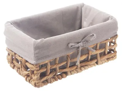 Zdjęcie produktu dla Koszyk do przechowywania – koszyk w naturalnym kolorze – 26,5 × 17 × 12,5 cm