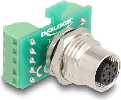 Image de DELOCK M12 Übergabemodul Adapter 8 Pin A-kodiert Buchse