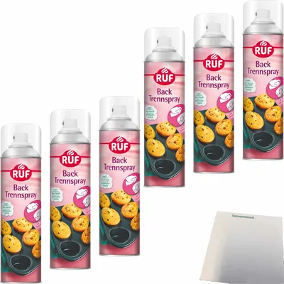 Produktbild von Ruf Backtrennspray 6er Pack (6x200ml Sprühflasche) + usy Block