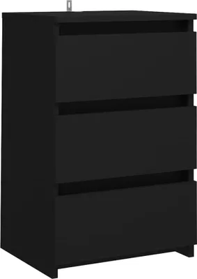 Produktbild von Nachttisch Schwarz 40x35x62,5 cm Holzwerkstoff