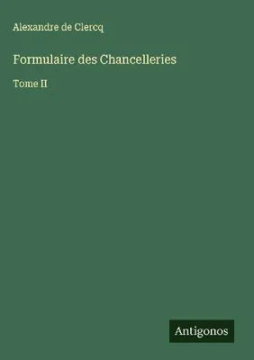 Produktbild von Formulaire des Chancelleries
