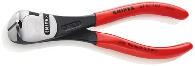 Produktbild von Knipex 67 01 160, Pinzette, Chrom-Vanadium-Stahl, Kunststoff, Rot, 160 mm, 237 g