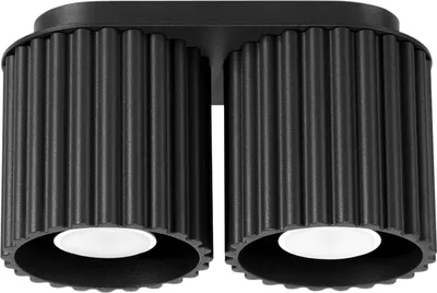 Immagine prodotto di Faretto spot VISTAO nero 2xGU10x10W in alluminio, dimensioni: 12x21x10 cm, IP20, Pure Lume