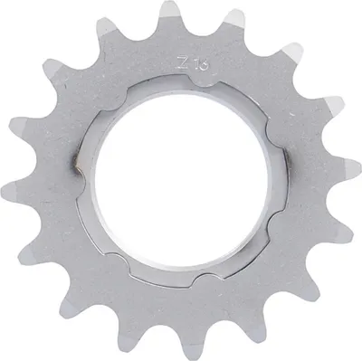 Produktbild von XLC Single Speed Ritzel 1/8",16 Zähne mit Träger matt verchromt